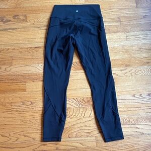 Lululemon In Movement Tight 25" *Everlux Black Size 8